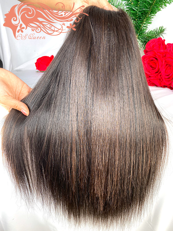 Csqueen Raw Straight hair 4*4 HD Lace Closure wig 100% Human Hair HD Wig 150%density